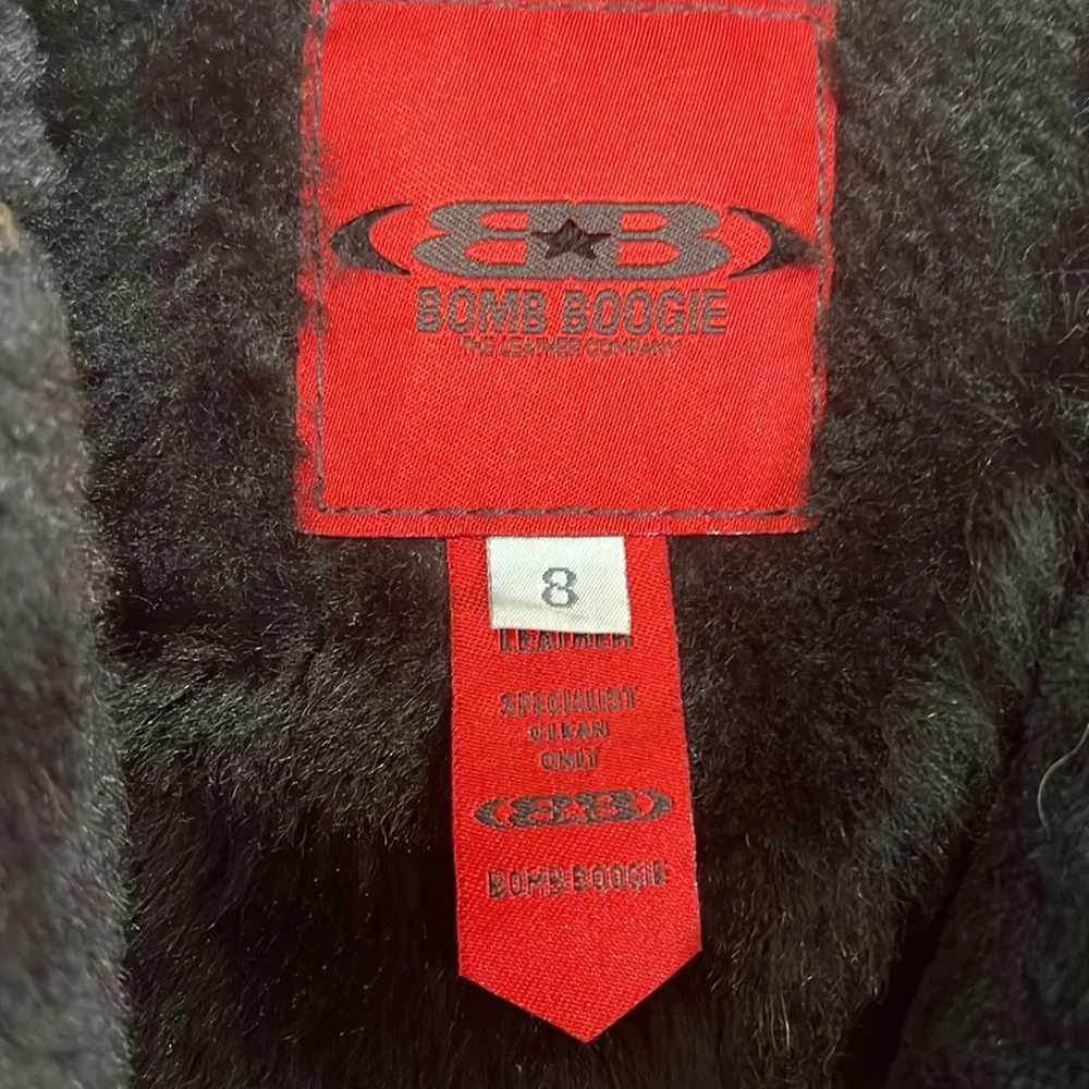Vintage suede shearling coat